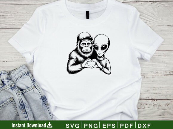 Download Bigfoot and Alien Svg, Cricut File - Alien svg Collection