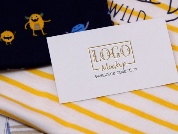 Download Logo Mockup on Kids Alien Design - Kids Collection
