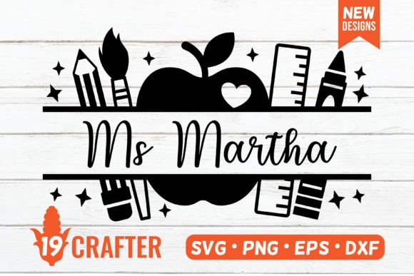 Download Teacher Day Split Name Monogram Svg - Teacher Collection