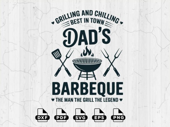 Download BBQ SVG, Dad's Bar and Grill Cut Files - Premium Resources