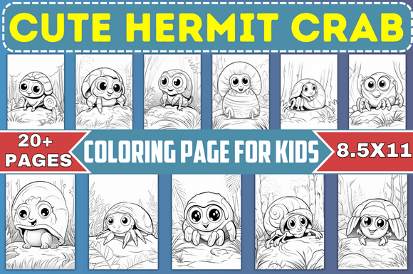 Download Hermit Crab Coloring Page for Kids - Kids Collection